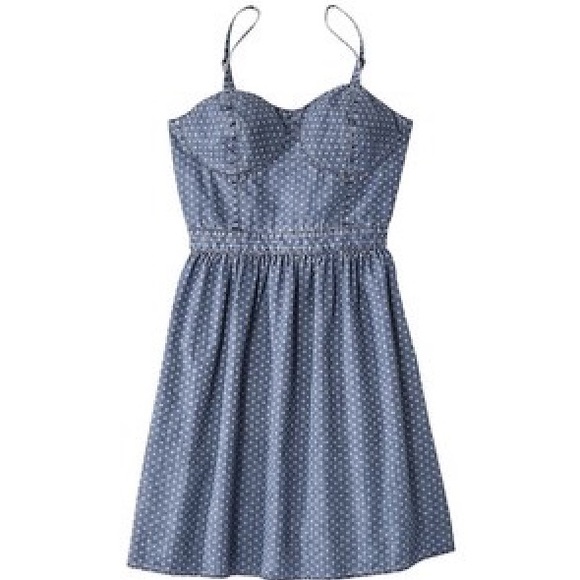 Mossimo Supply Co. Dresses & Skirts - Mossimo Supply Co. Blue and White Dotted Dress